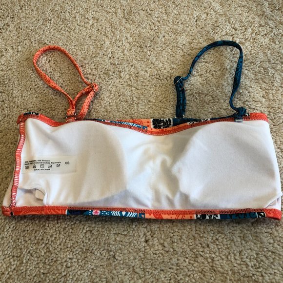 NWOT Bright Multi-Color Bikini with Strap Adjustable Top & Cheeky Bottoms - Picture 4 of 9